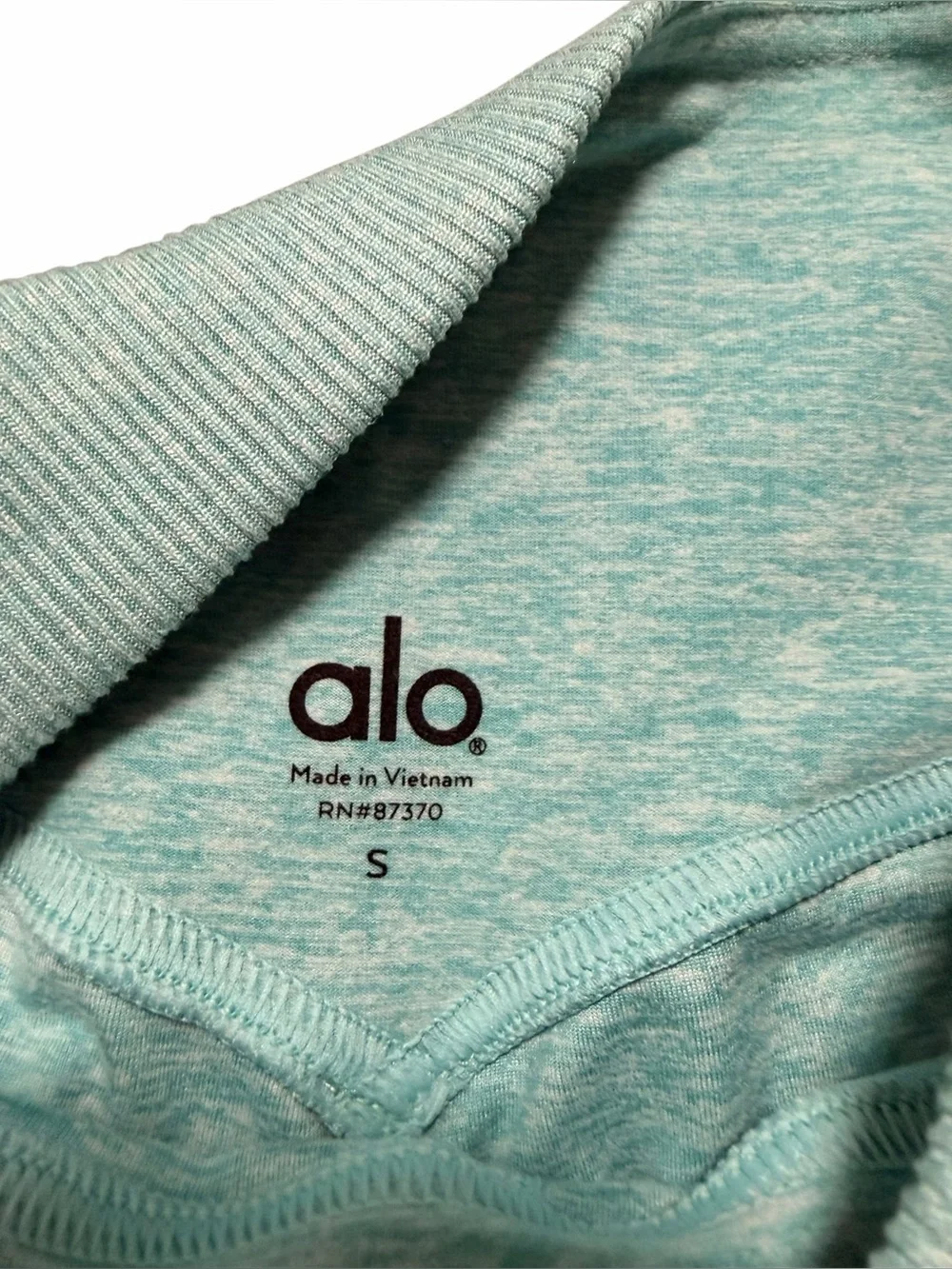 ALO High Waist Alosoft Lounge Legging in Bright Aqua Heather Size Small